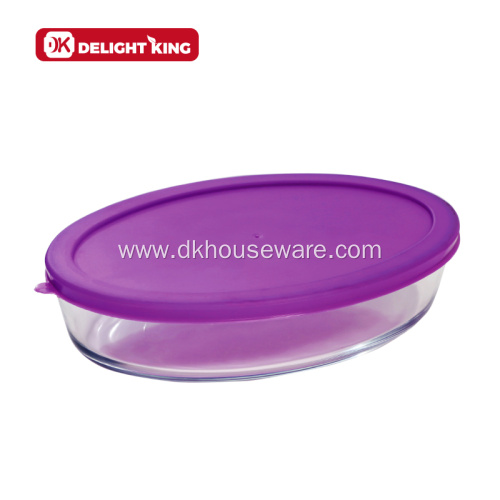 Borosilicate Glass Bakeware Baking Dishes with Lid Takeaway